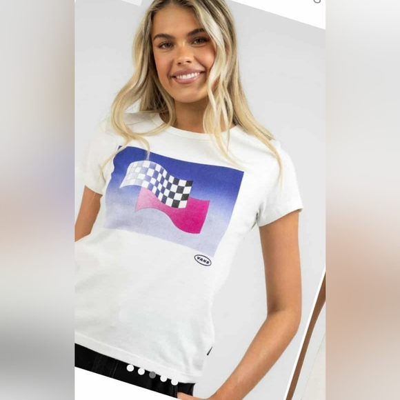 Vans Tops - NEW! Women's Vans Curren X Knost Mini T-Shirt Size Small